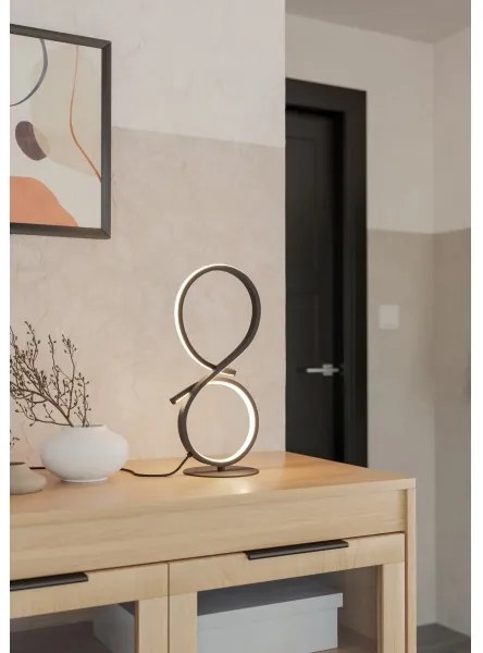 Eglo 901269 - Lampada da tavolo LED SERPINS LED/11,4W/230V 3000K nero