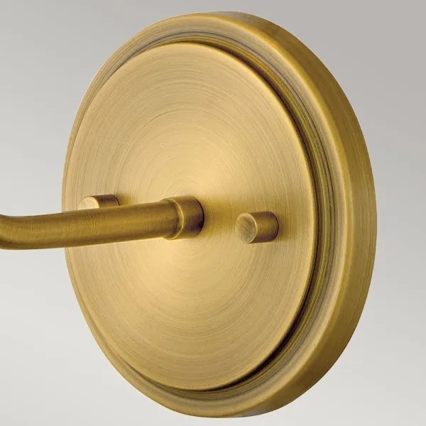 Hinkley HK-CLARKE1-DBR-OW - Applique CLARKE 1xE27/40W/230V ottone/bianco