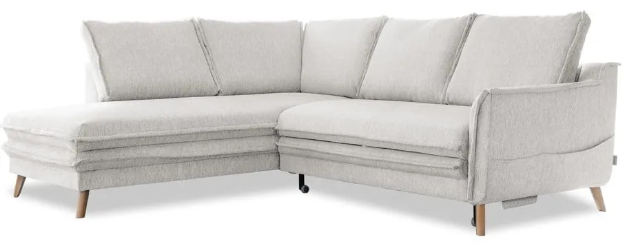 Divano letto angolare beige (angolo sinistro) Charming Charlie - Miuform