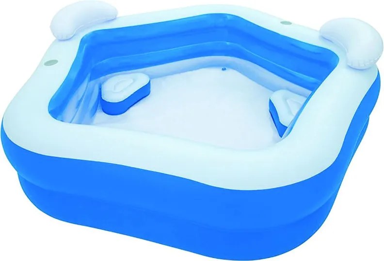 PISCINA GONFIABILE FAMILY FUN A PENTAGONO +6 ANNI cm.213x206x69 kg.4,9 lt.575 (art.54153) BESTWAY