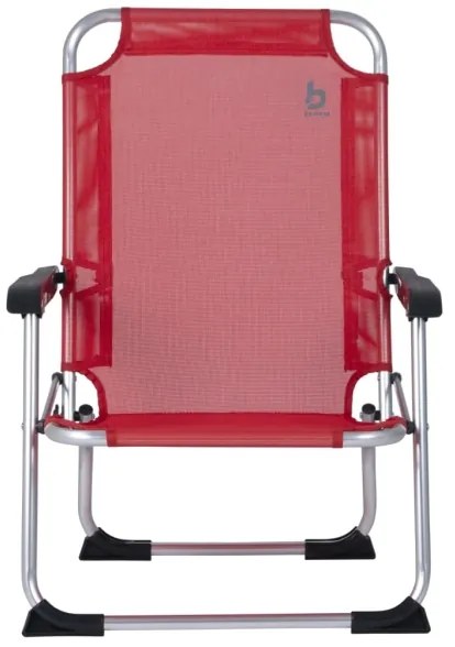 Sedia da campeggio pieghevole rossa