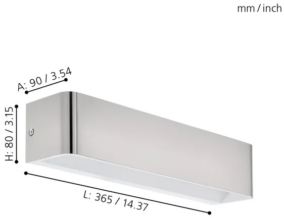 Eglo 98426 - Applique a LED SANIA LED/12W/230V