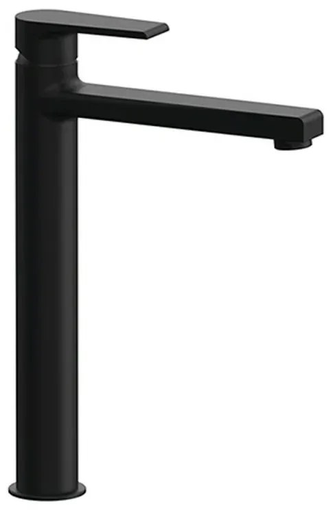Miscelatore lavabo alto Mariani serie Artic in ottone nero opaco