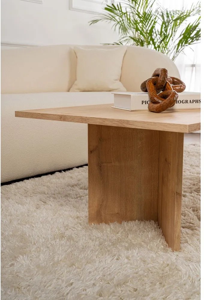 Tavolino da salotto di colore naturale con effetto rovere 60x119 cm Sabin – Kalune Design