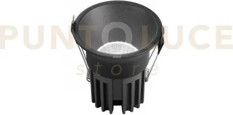 Incasso led quark nero tondo cob 18w 2000lm cct 3000k / 4000k / 650...