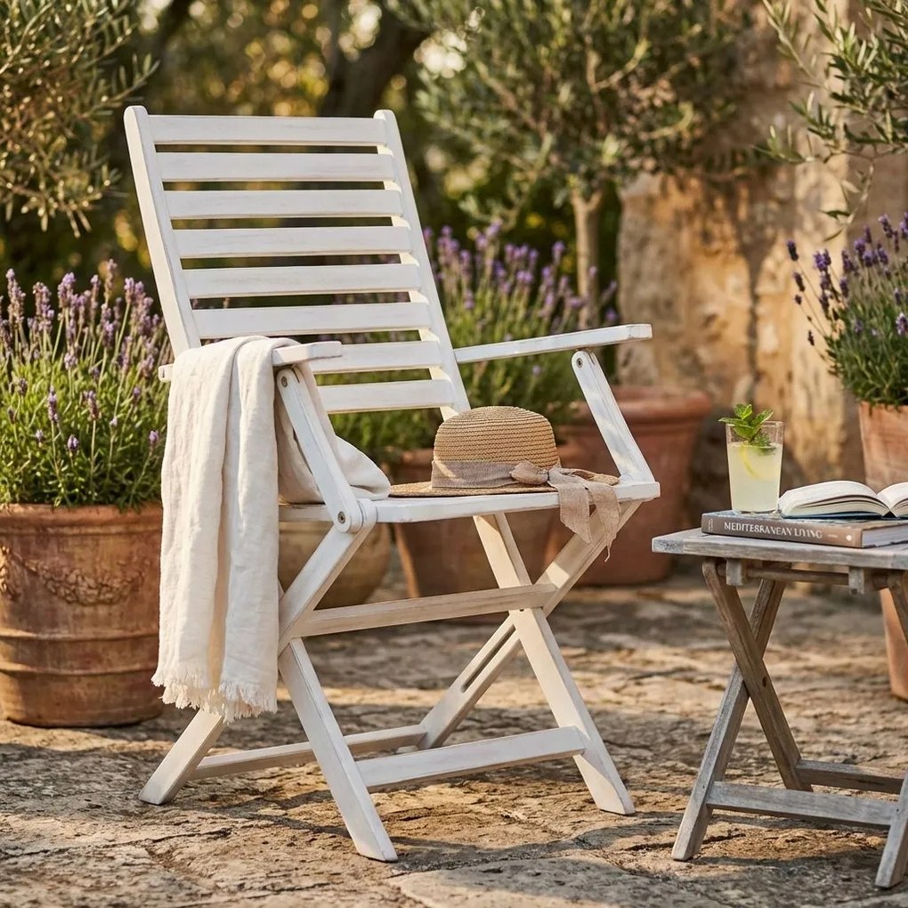 SORTIS - poltrona da giardino pieghevole in legno massiccio di acacia