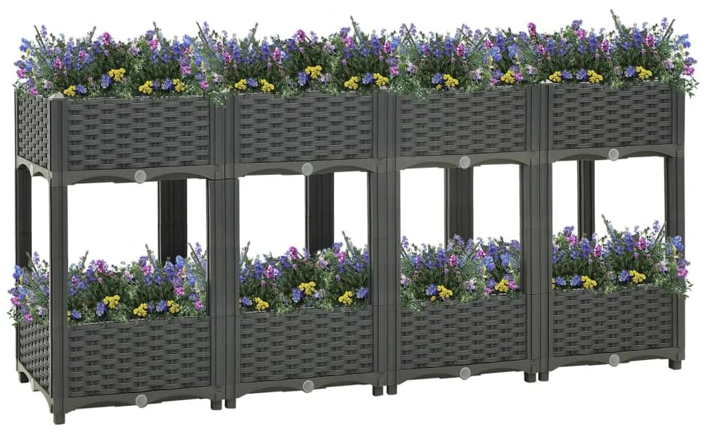 Fioriera Rialzata 160x40x71 Cm İn Polipropilene /