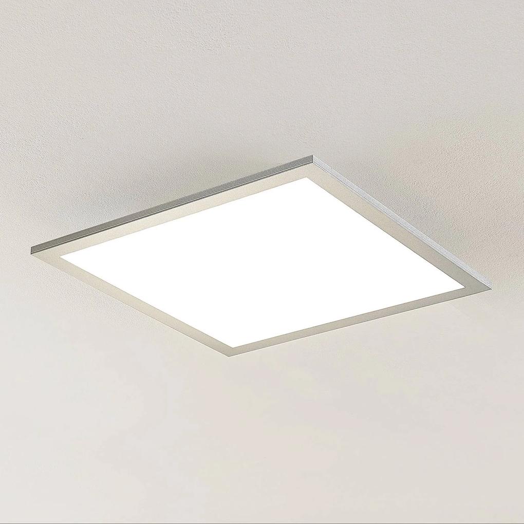 Pannello LED Prios Gelora, 40 cm, 4.000 K, colore argento, alluminio