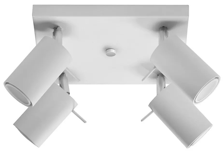 Sollux SL.0090 - Faretto RING 4 4xGU10/10W/230V bianco