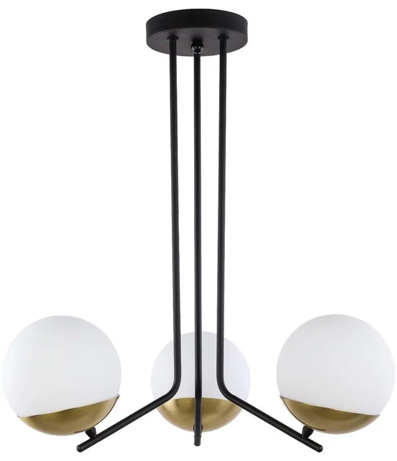 Jupiter 1719 - Lampadario a sospensione SANTA 3xE14/40W/230V ottone