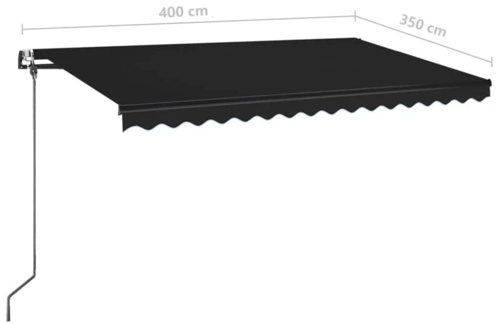 Tenda da Sole Retrattile Automatica 400x350 cm Antracite