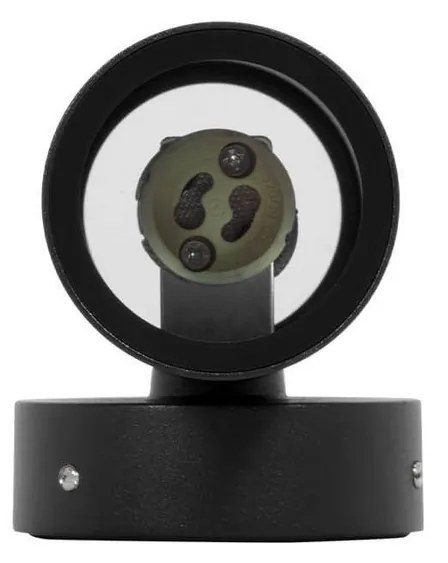 Applique Cilindrica Bidirezionale IP65 GU10 Nero Colore Nero
