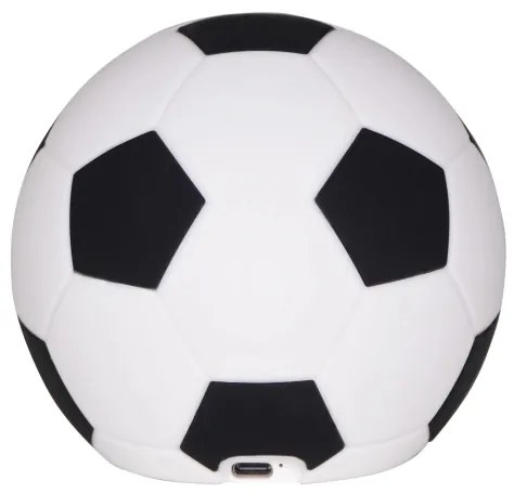 Lampada LED dimmerabile per bambini FOOTBALL LED/2W/5V USB 1200 mAh bianco/nero