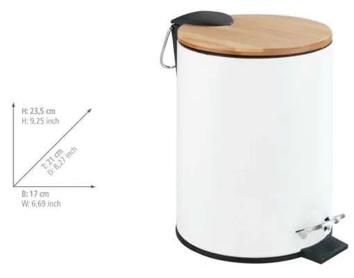 Set di accessori da bagno bianco in ceramica Bamboo - Wenko