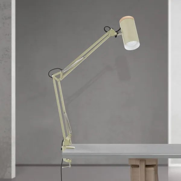 Orion - Lampada da tavolo con clip GILI 1xE27/40W/230V verde