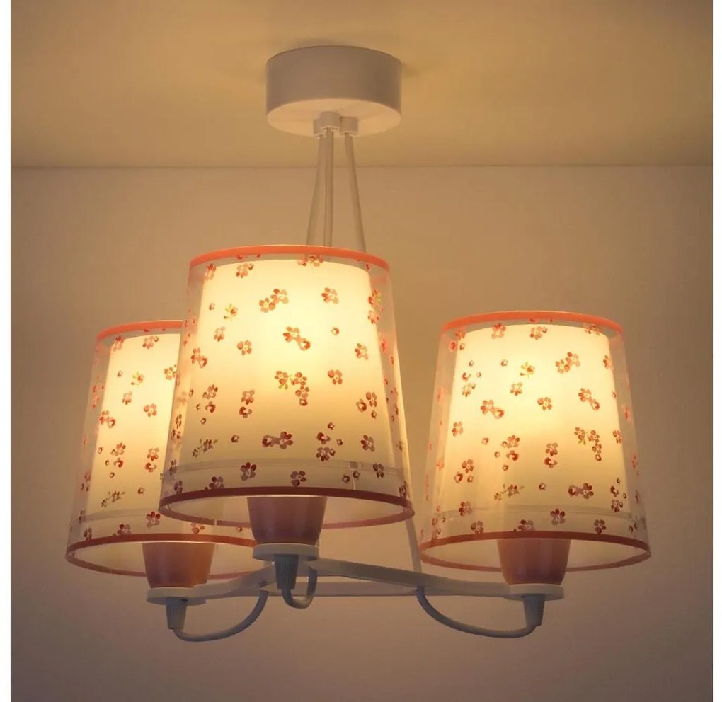 Dalber 81177S - Lampadario per bambini DREAM FLOWERS 3xE27/60W/230V