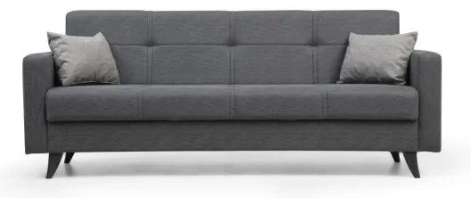 Divano letto 3 posti KORFU grigio scuro