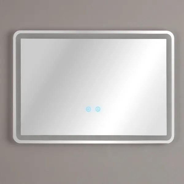 Brilagi - Specchio da bagno riscaldato antiappannamento con dimmer LED e retroilluminazione BELLA LED/12W/230V 40x60 cm IP44