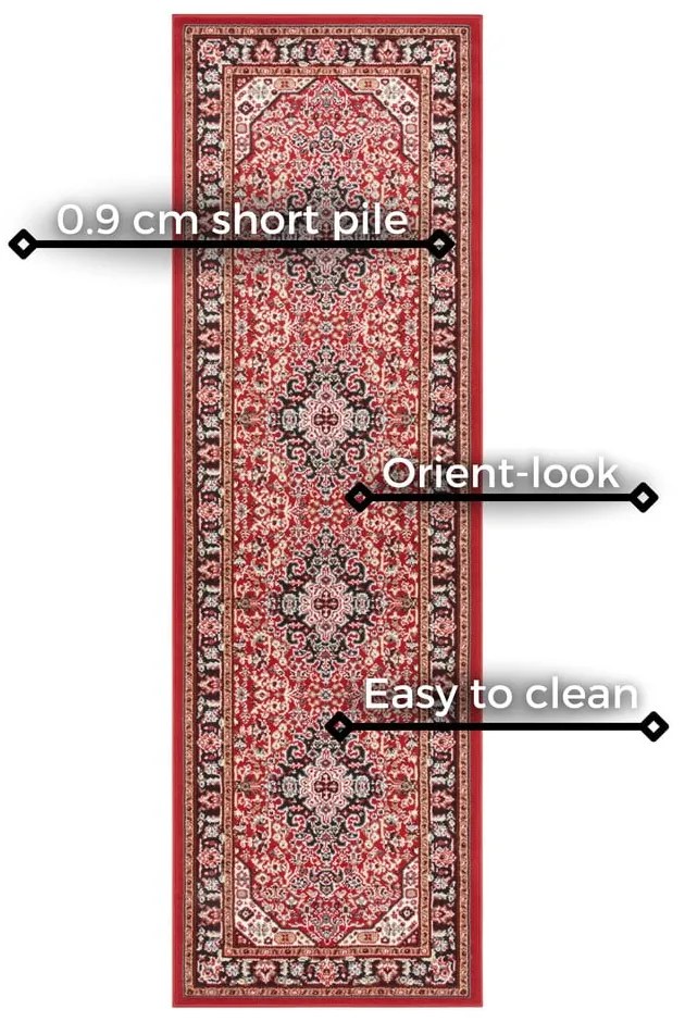 Runner rosso , 80 x 250 cm Skazar Isfahan - Nouristan