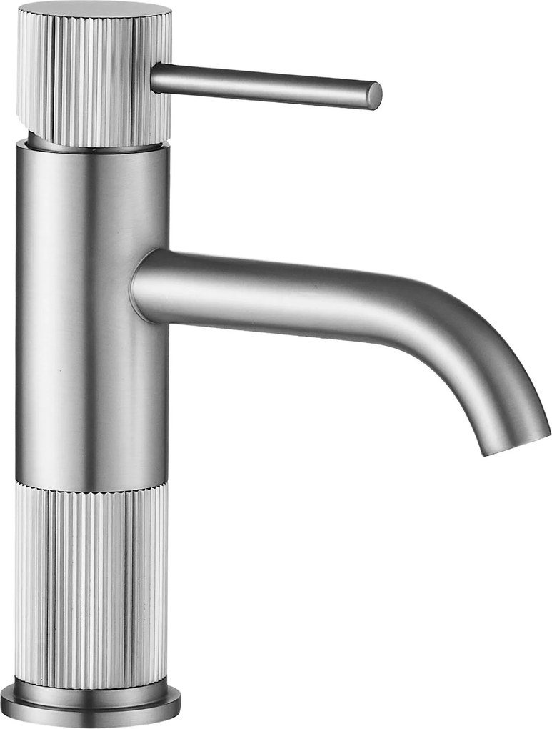 Rubinetto da bagno Rea Lungo Stripe Brush Nickel Low