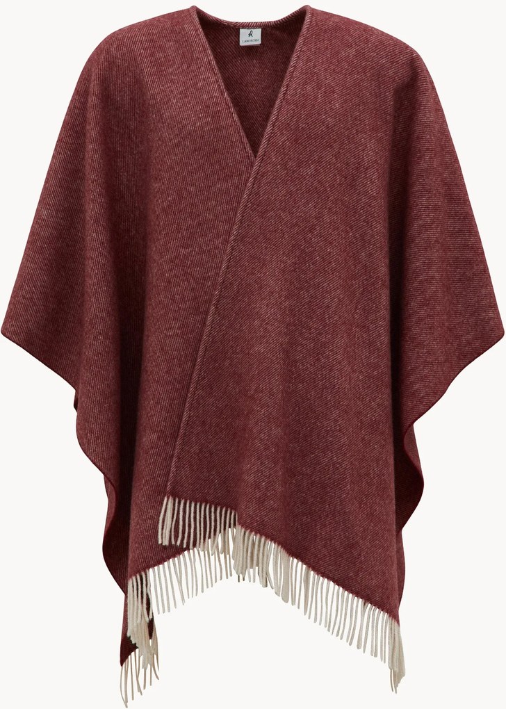 Poncho da donna in lana vergine Kim