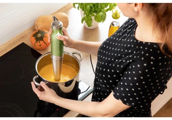 Sencor - Frullatore a immersione 4in1 1200W/230V inox/verde