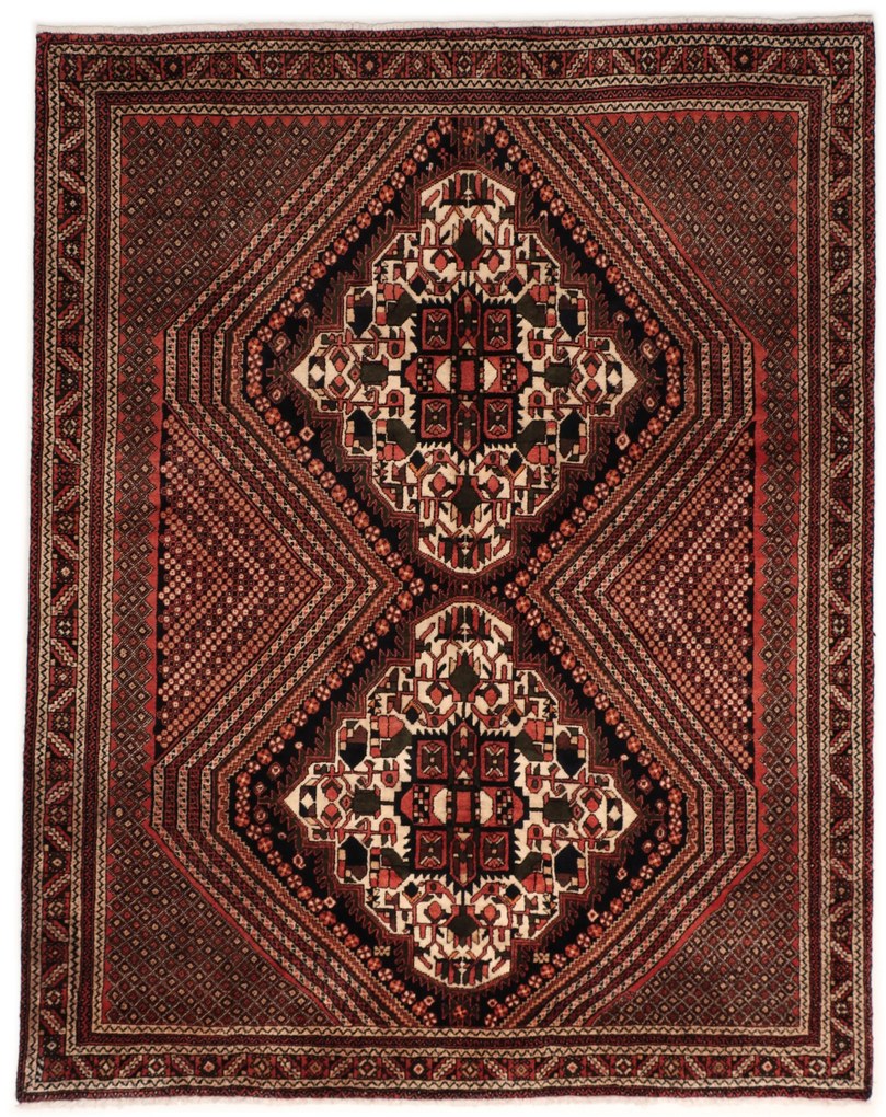 Afshar Tappeto persiano 190 x 150 (Iran) Annodato A Mano