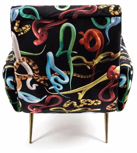 Seletti snakes armchair