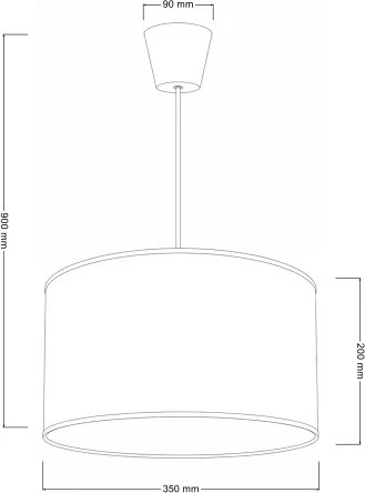 BRILAGI - Lampadario LED per bambini a sospensione con cavo BOBO 1xE27/60W/230V Ø 35 cm bianco/giungla