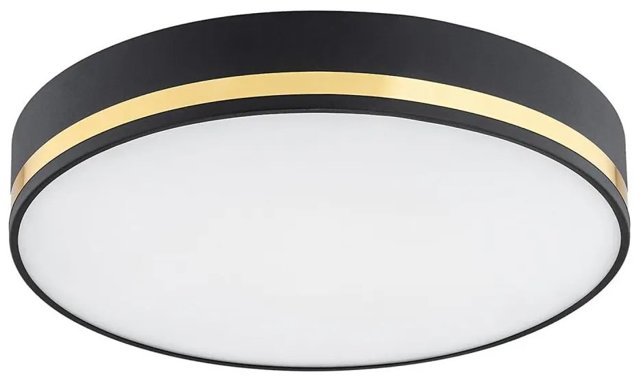 Argon 7041 - Plafoniera AMORE 2xE27/15W/230V diametro 35 cm nero/oro