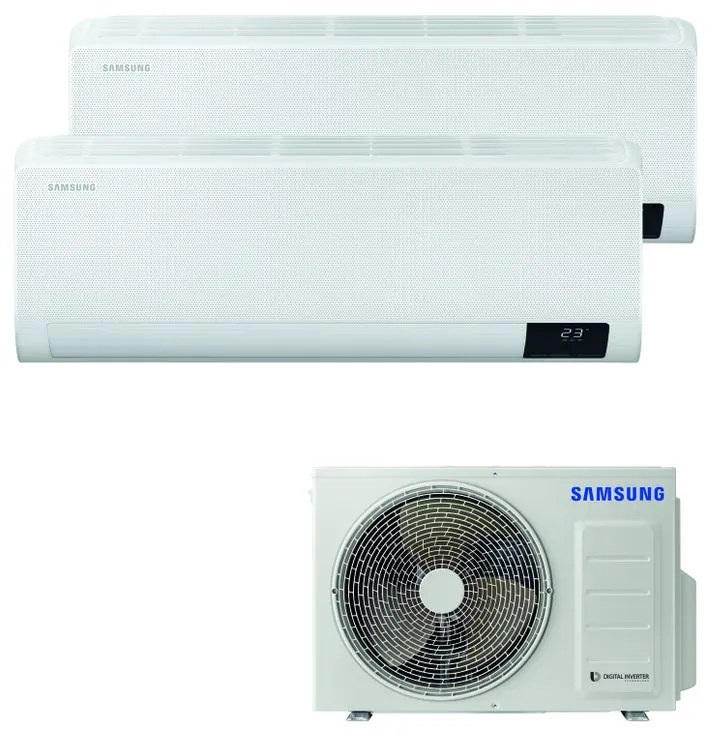 Condizionatore a muro multisplit SAMSUNG Windfree C-Next 9 + 9 9000 BTU classe raffreddamento A+++ classe riscaldamento A++