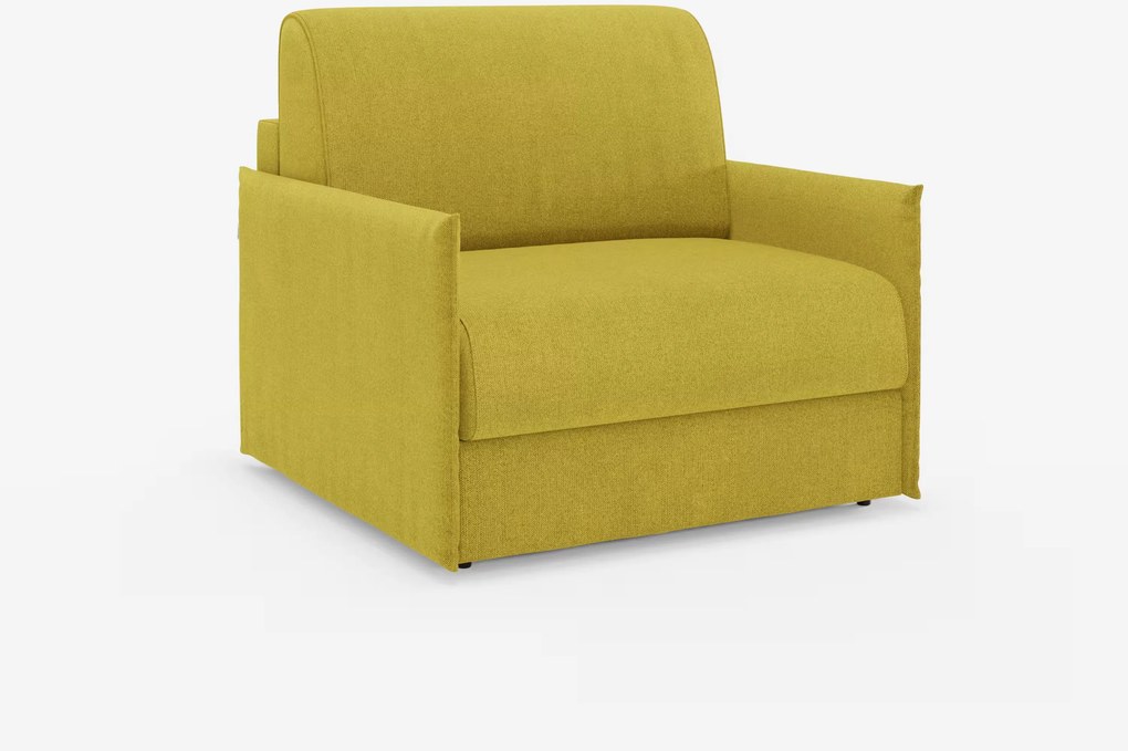 Evans poltrona letto compatta con materasso - sfoderabile in tessuto smacchiabile T23