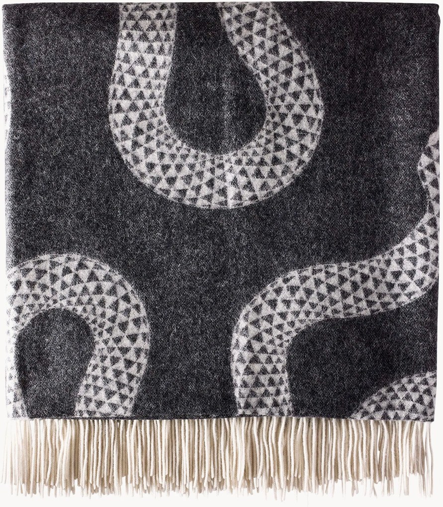 Coperta in lana merino fatta a mano Eden