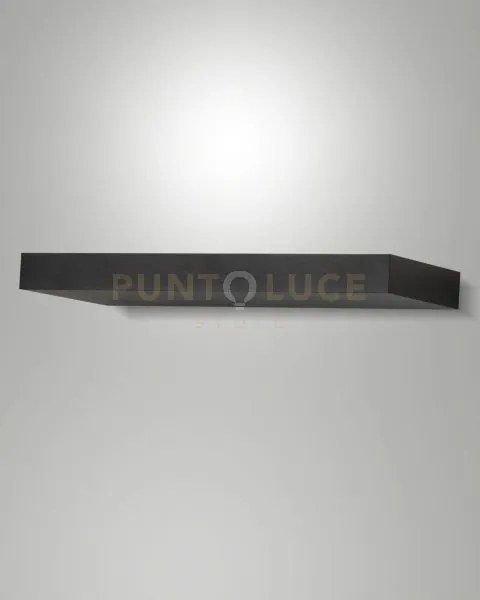 Guia applique nera l.32cm a led 3000k - 36w - 5092 lm ip20
