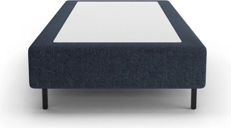 Letto singolo imbottito blu scuro senza testiera 90x200 cm Whale – Micadoni