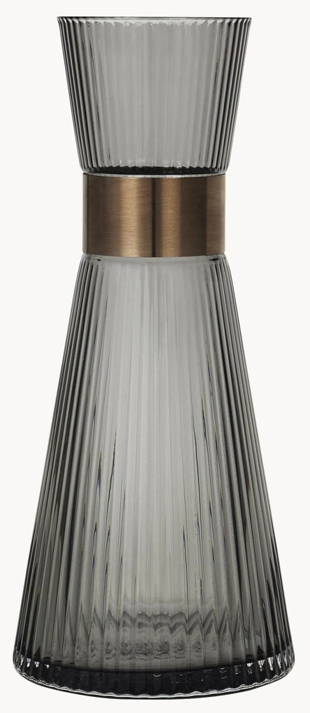 Caraffa in vetro soffiato fumé Grand Cru, 1 L