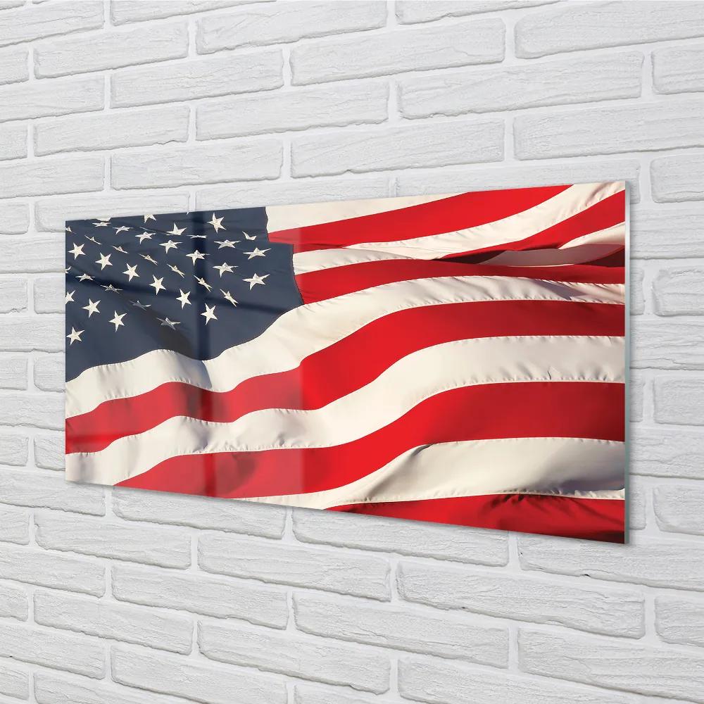 Rivestimento parete cucina Bandiera degli Stati Uniti 100x50 cm