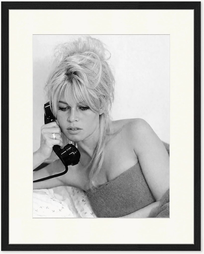 Foto incorniciata fatta a mano Brigitte on The Phone
