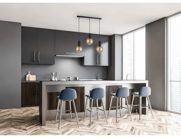 Lampadario a sospensione con filo JANTAR WOOD 3xE27/60W/230V