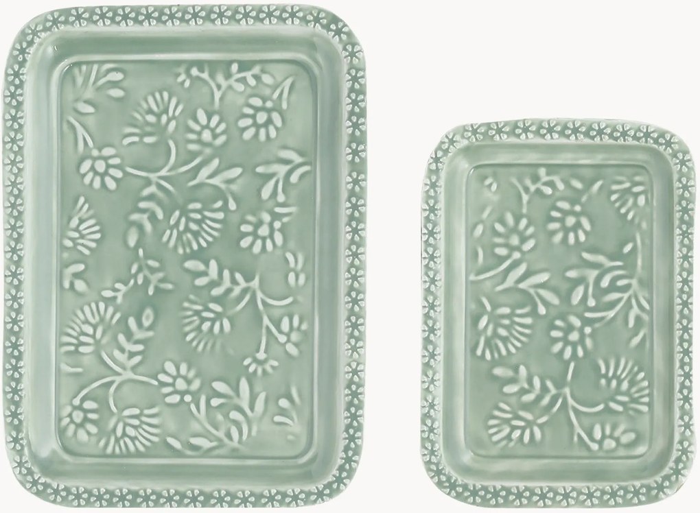 Set di 2 vassoi Baroque