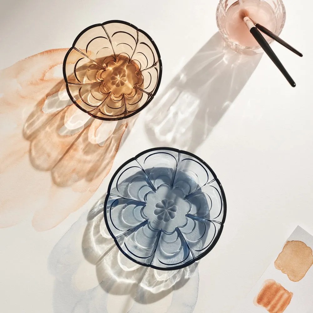 set di 2 piatti da dessert in vetro azzurro ø 16 cm Lily - Holmegaard