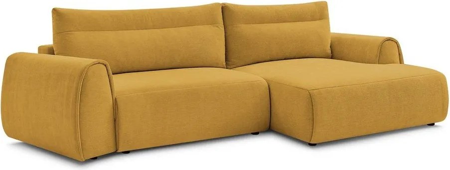 Divano angolare in giallo ocra Aden – Bobochic Paris