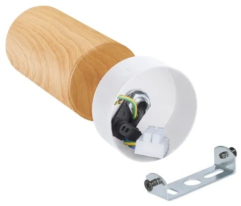 Brilagi - Faretto SELE 1xGU10/30W/230V bianco/decorazioni in rovere