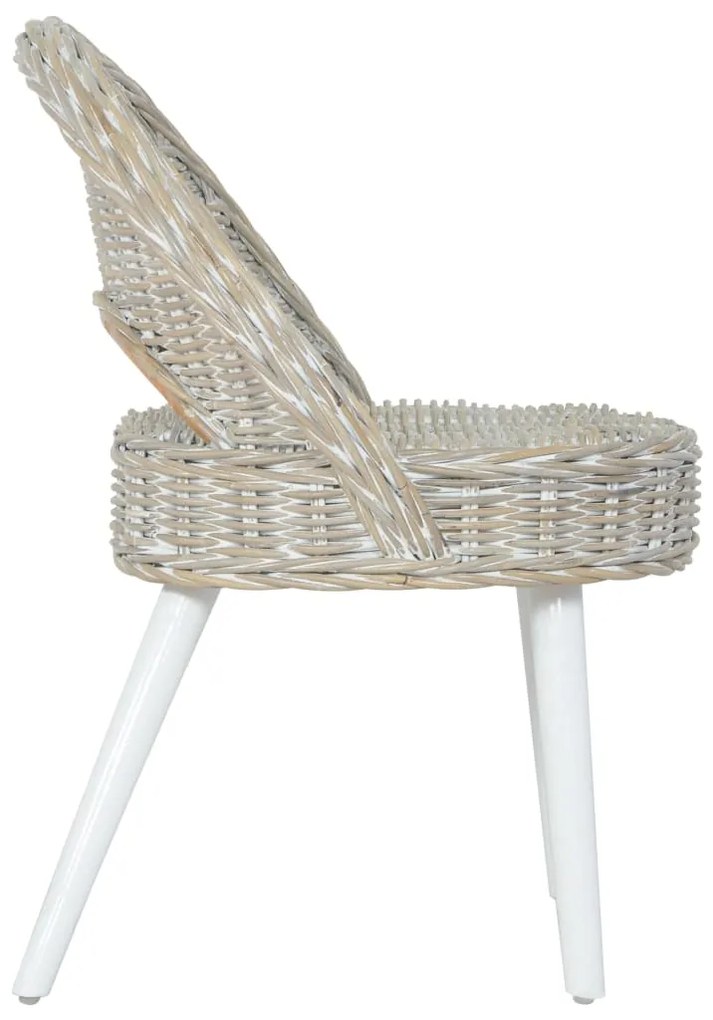 Poltrona in Rattan Kubu Bianco