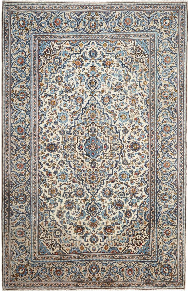 Kashan Tappeto persiano 200 x 300 Beige (Iran) Annodato A Mano