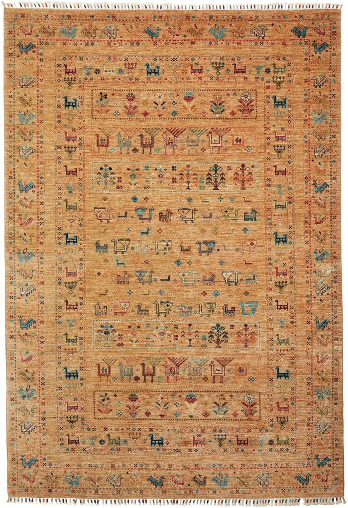 Samarkand Tappeto 170x240 Marrone (Pakistan) Annodato A Mano