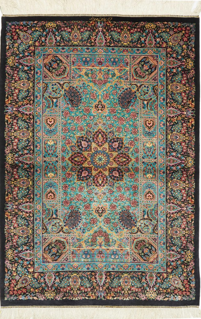 Ghom Tappeto 80x120 (Iran) Annodato A Mano