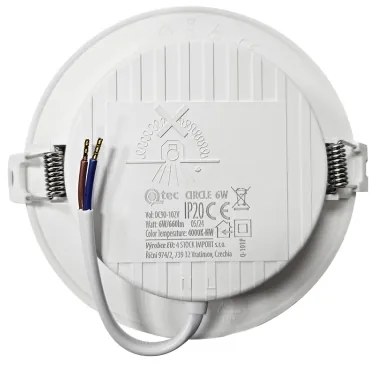 Lampada LED da incasso CIRCLE LED/6W/230V 4000K diametro 12 cm bianco