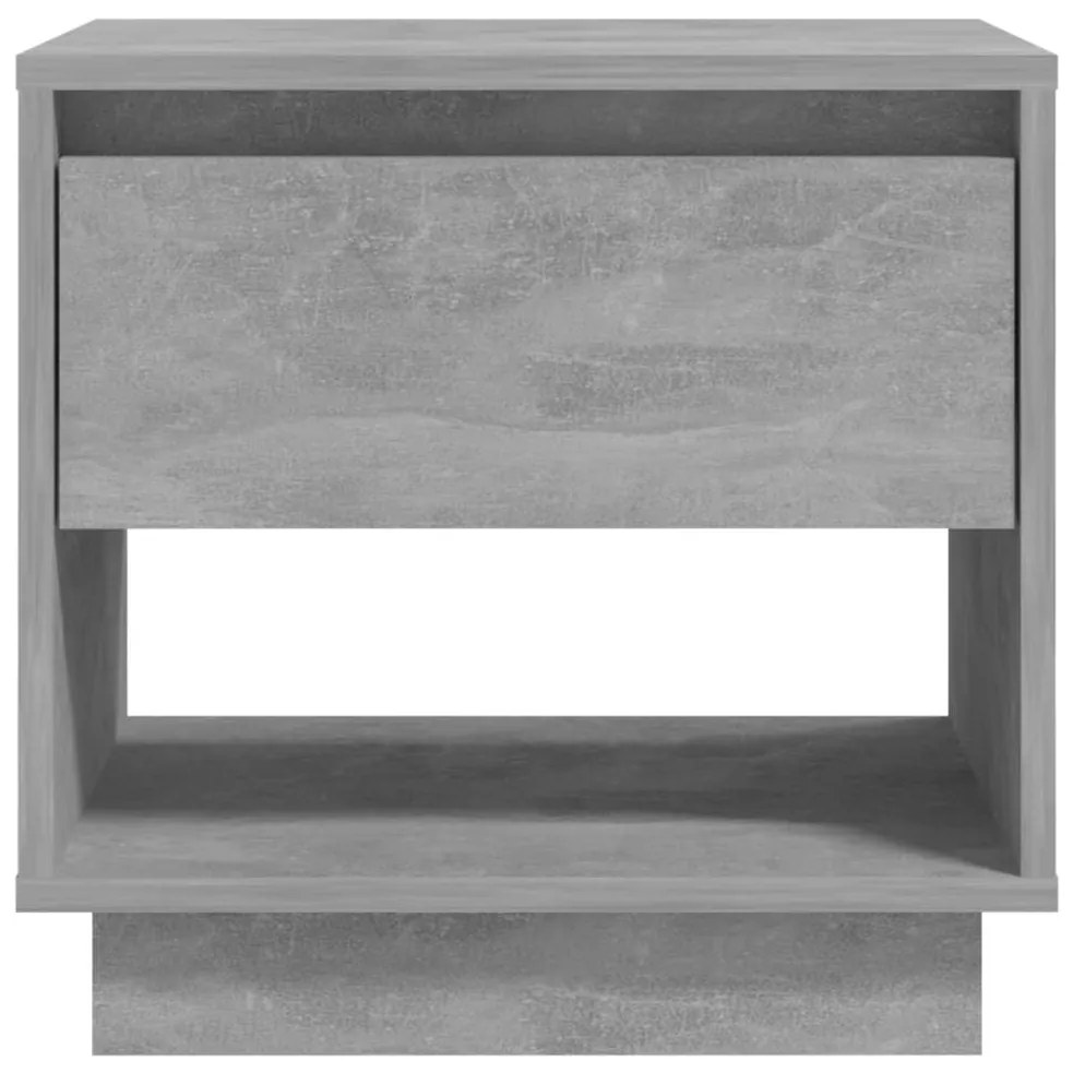 Comodini 2 pz Grigio Cemento 45x34x44 cm in Truciolato