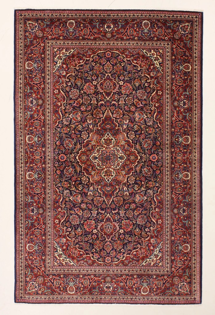 Kashan Tappeto 210x130 (Iran) Annodato A Mano